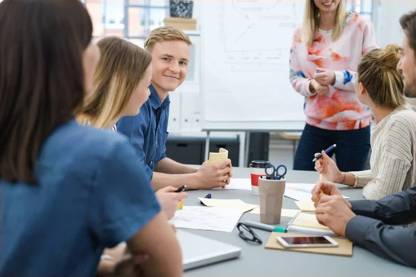 Cropped view of a young business team — Stock Photo, Image