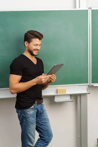 Portrait of young bearded teacher — Stock Photo, Image