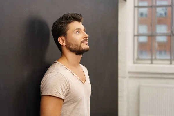 Thoughtful man standing — Stock Photo, Image