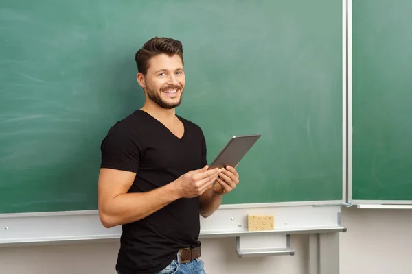 Portrait of young bearded teacher — Stock Photo, Image