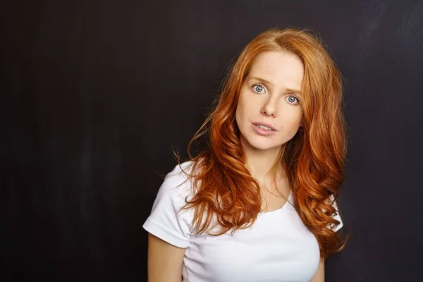 Young redhead woman — Stock Photo, Image