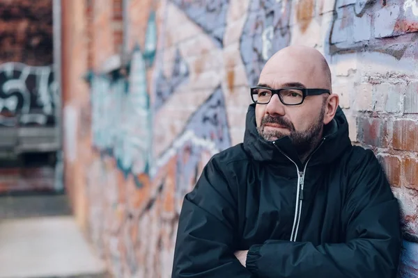 Bearded man wearing glasses — Stock Photo, Image