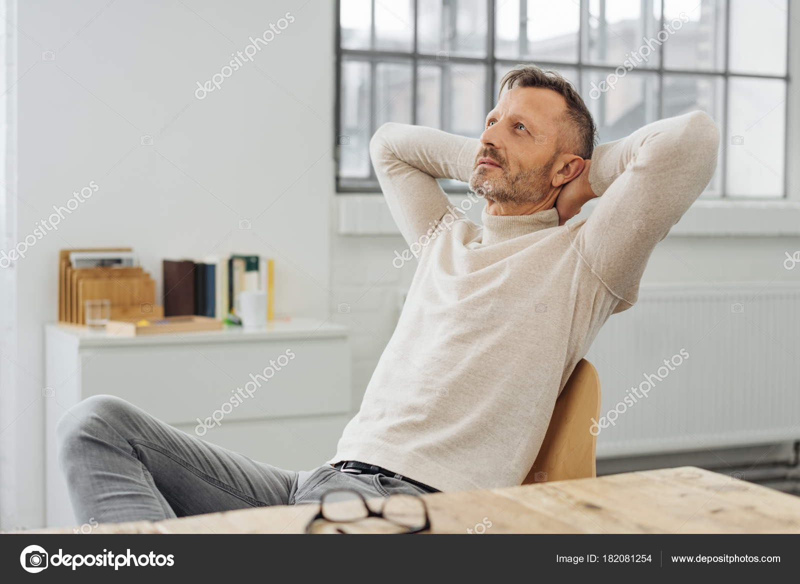 Leaning back deals chair