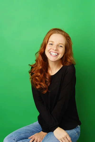 Young redhead woman — Stock Photo, Image