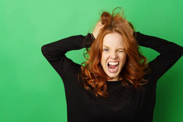 Young redhead woman — Stock Photo, Image