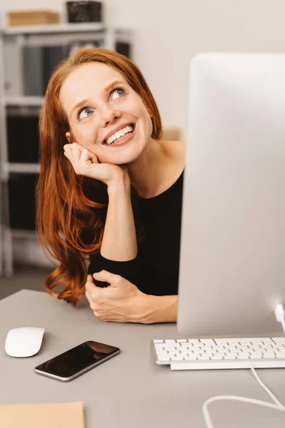 Happy successful businesswoman — Stock Photo, Image