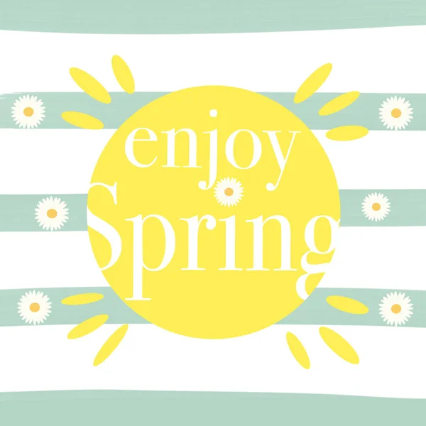 Enjoy Spring greeting card — Stock Photo, Image
