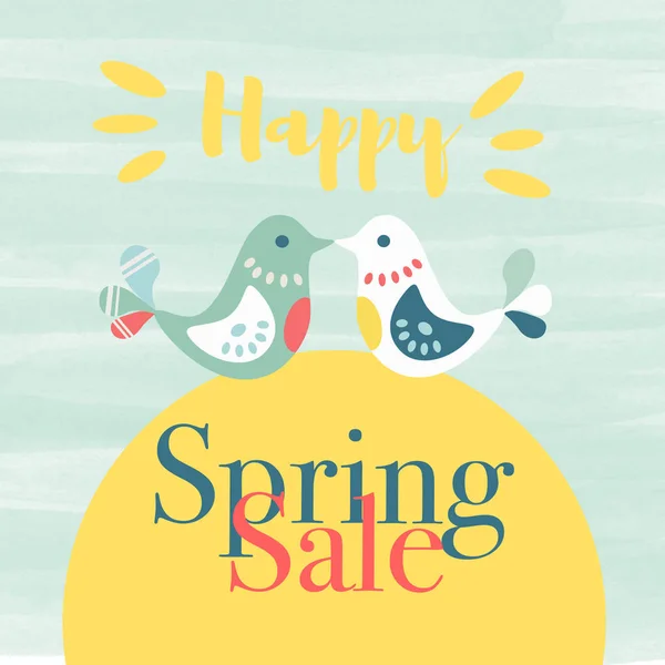 Lente Sale reclame poster — Stockfoto