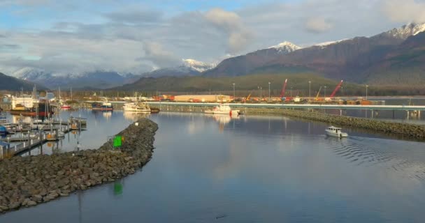 Schöne Aussichten Von Seward Alaska — Stockvideo