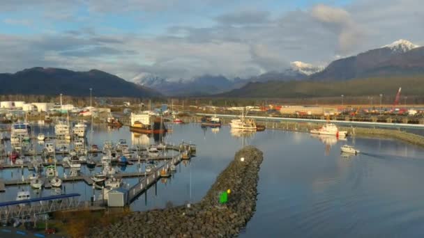 알래스카의 수어드에서 바라본 아름다운 — 비디오