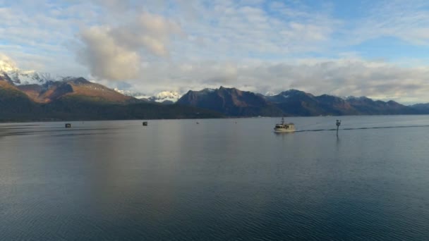 アラスカ州スワードからの海の景色 — ストック動画