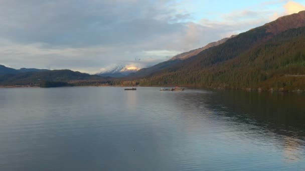 Herbst Ansichten Von Auferstehung Bucht Alaska — Stockvideo