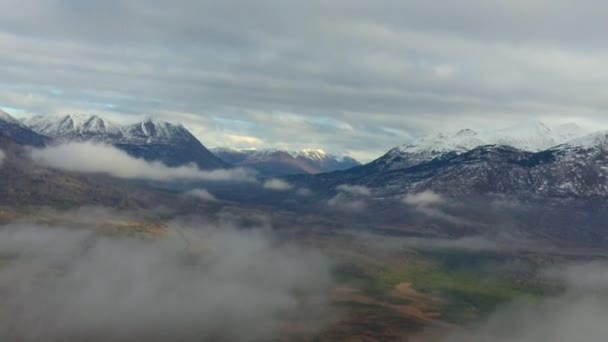 Herfst Uitzicht Vanaf Chugach — Stockvideo