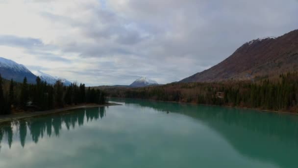 Angeln Auf Dem Kenai River — Stockvideo