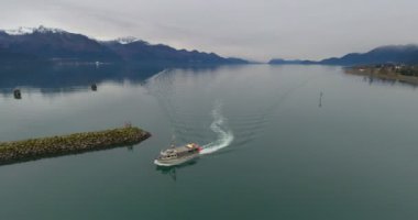 Seward, Alaska 'dan deniz manzarası 