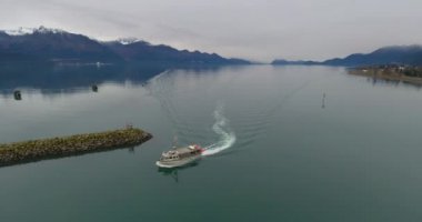 Seward, Alaska 'dan deniz manzarası 