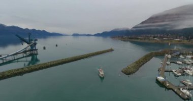 Seward, Alaska 'dan deniz manzarası 