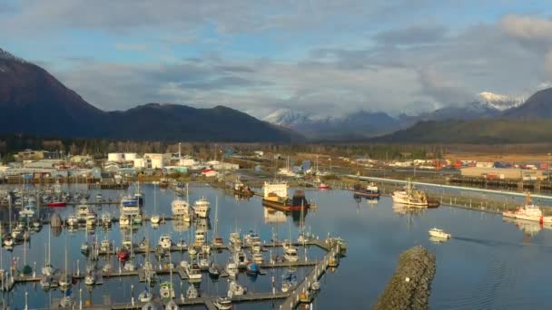 アラスカ州スワードからの海の景色 — ストック動画