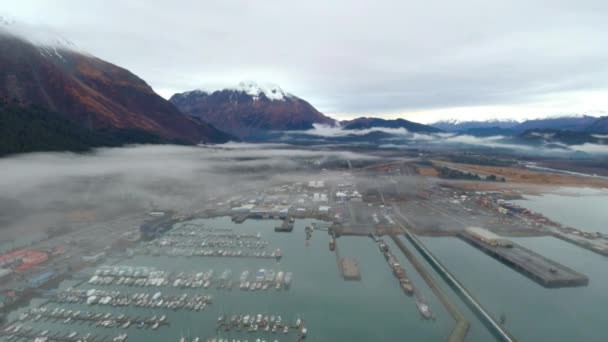 Maritiem Uitzicht Vanaf Seward Alaska — Stockvideo