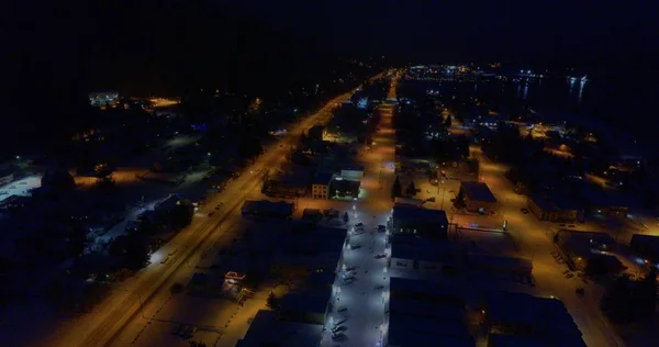 Winterabend Blick Auf Seward Alaska — Stockfoto