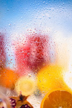 İçecekler ile egzotik canlı arka plan