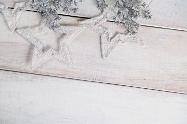 Süslemeleri ile kış rahat kavramı