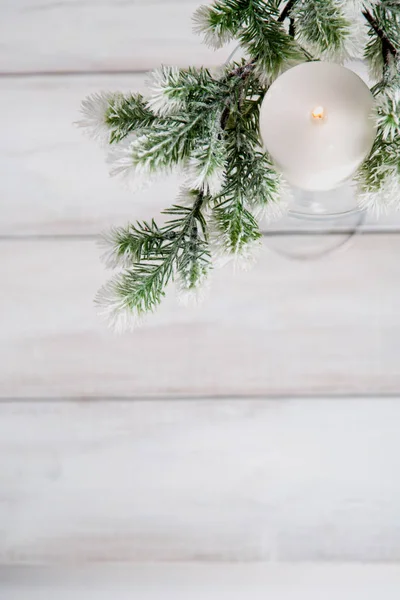 Christmas concept with winter decorations — Stock Photo, Image