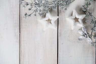 Süslemeleri ile kış rahat kavramı