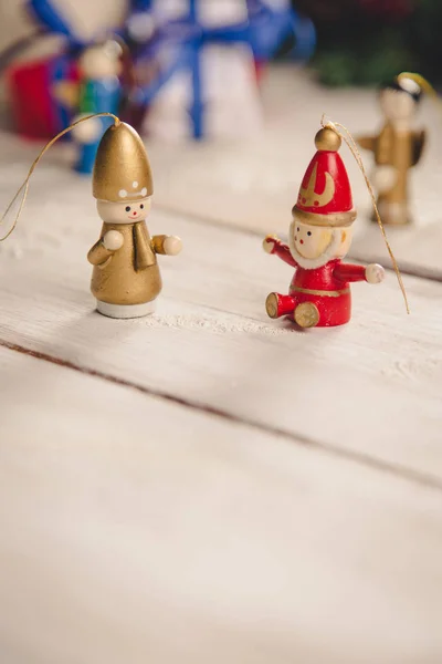 Colorful toys on Christmas background — Stock Photo, Image
