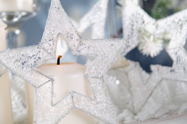 parlak Noel arka plan dekorasyon ile