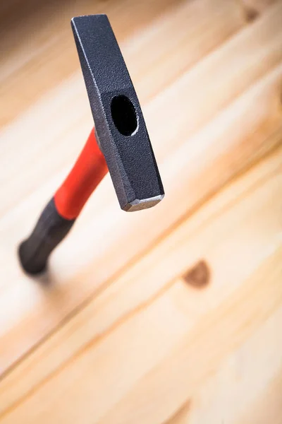 Martello Qualità Sta Tavolo Legno Bel Martello Pubblicitario Concentrati Sul — Foto Stock