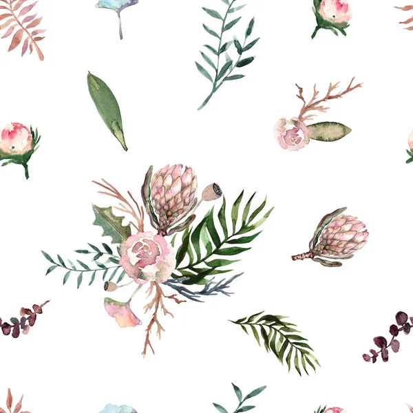 나뭇잎 꽃으로 모양을 그리고 볼리비아 디자인 포장지 디지털 종이에 인사말 — 스톡 사진