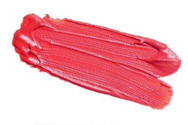 Beyaz arkaplanda ruj lekesi örneği.