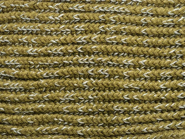 Knitted structure of green threads. Horizontal lines — 스톡 사진