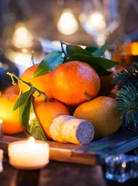 Frische Mandarinen im Urlaub — Stockfoto