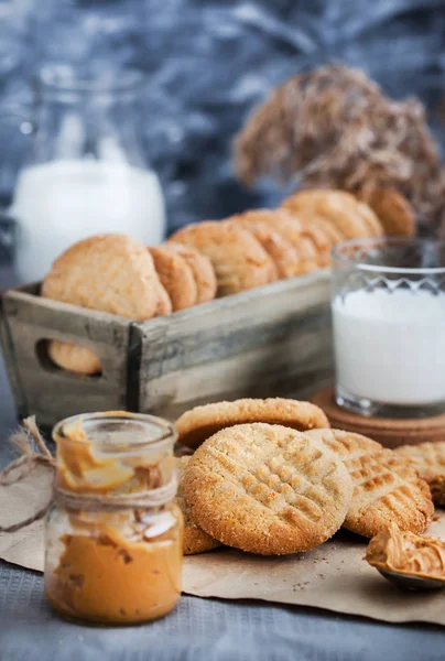 Hemlagad jordnötssmör kakor — Stockfoto