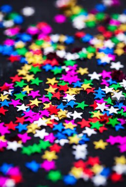 Çok renkli tatil yıldız dekorasyon arka plan