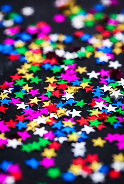 Çok renkli tatil yıldız dekorasyon arka plan