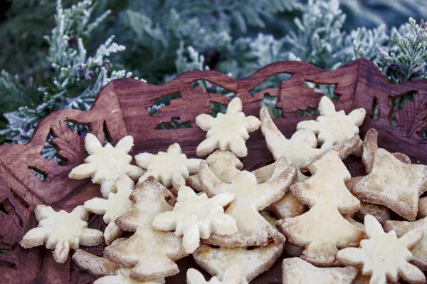 Many Different Delicious Christmas Cookies — Stock Photo, Image