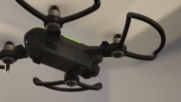Drone Demonstrates Its Ability Fly — Stock Video
