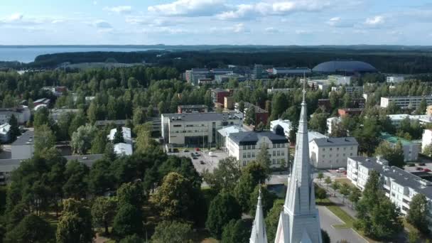 Église évangélique luthérienne. Vue panoramique de Joensuu, Finlande 