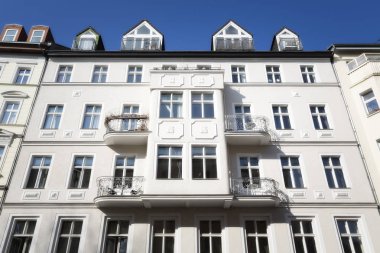 Berlin Kreuzberg eski bir evde cephe