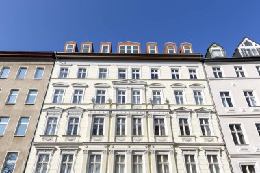 Berlin Kreuzberg eski bir evde cephe