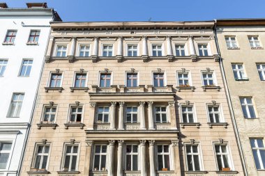 Berlin Kreuzberg eski bir evde cephe