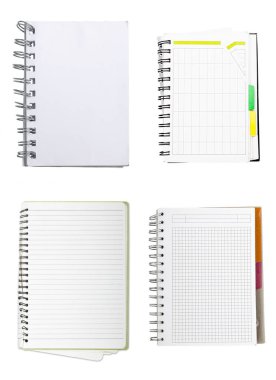 dizi dört boş not defteri