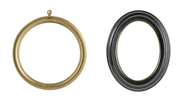 Set of two round picture frames — Stock Photo, Image