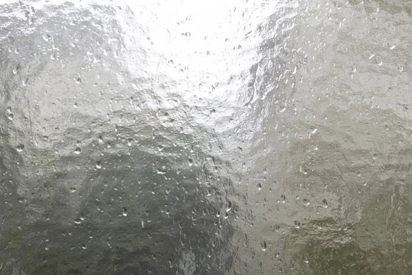 Structural glass pane with rain drops — Stock Photo, Image