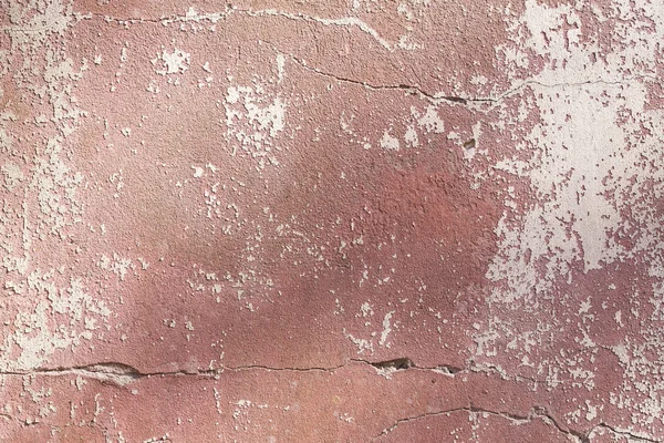 Vieux mur plâtré grungy avec peeling couleur — Photo