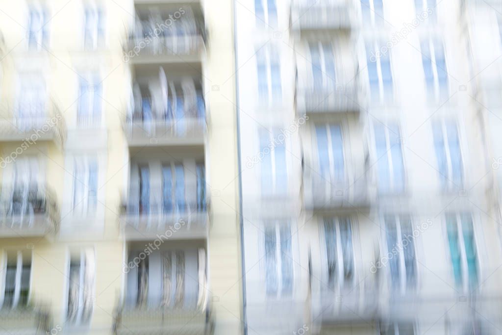 motion blurred photo of facade for backgrounds