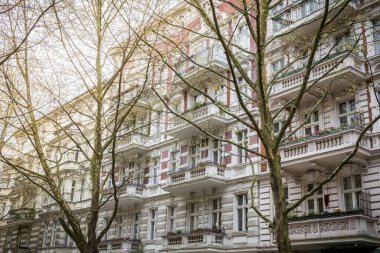 Berlin, Kreuzberg sıva ile güzel bir eski ev